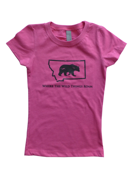 Girls Wild Bear Shirt