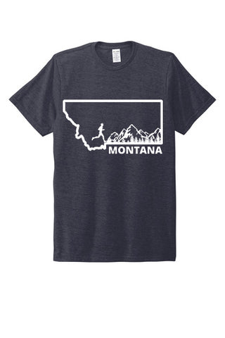 Men's Montana Mountain Runner Shirt Heather Navy